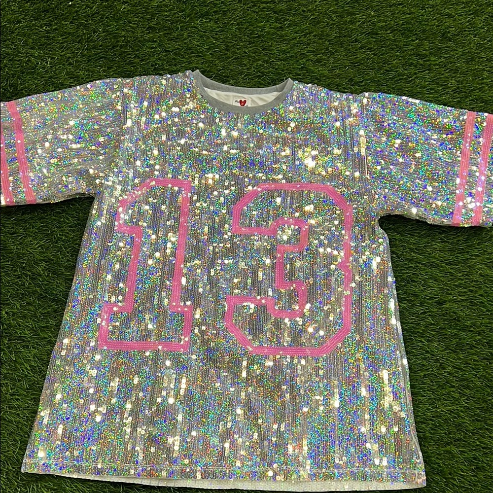 Sequin Silver and Pink Women's Dress